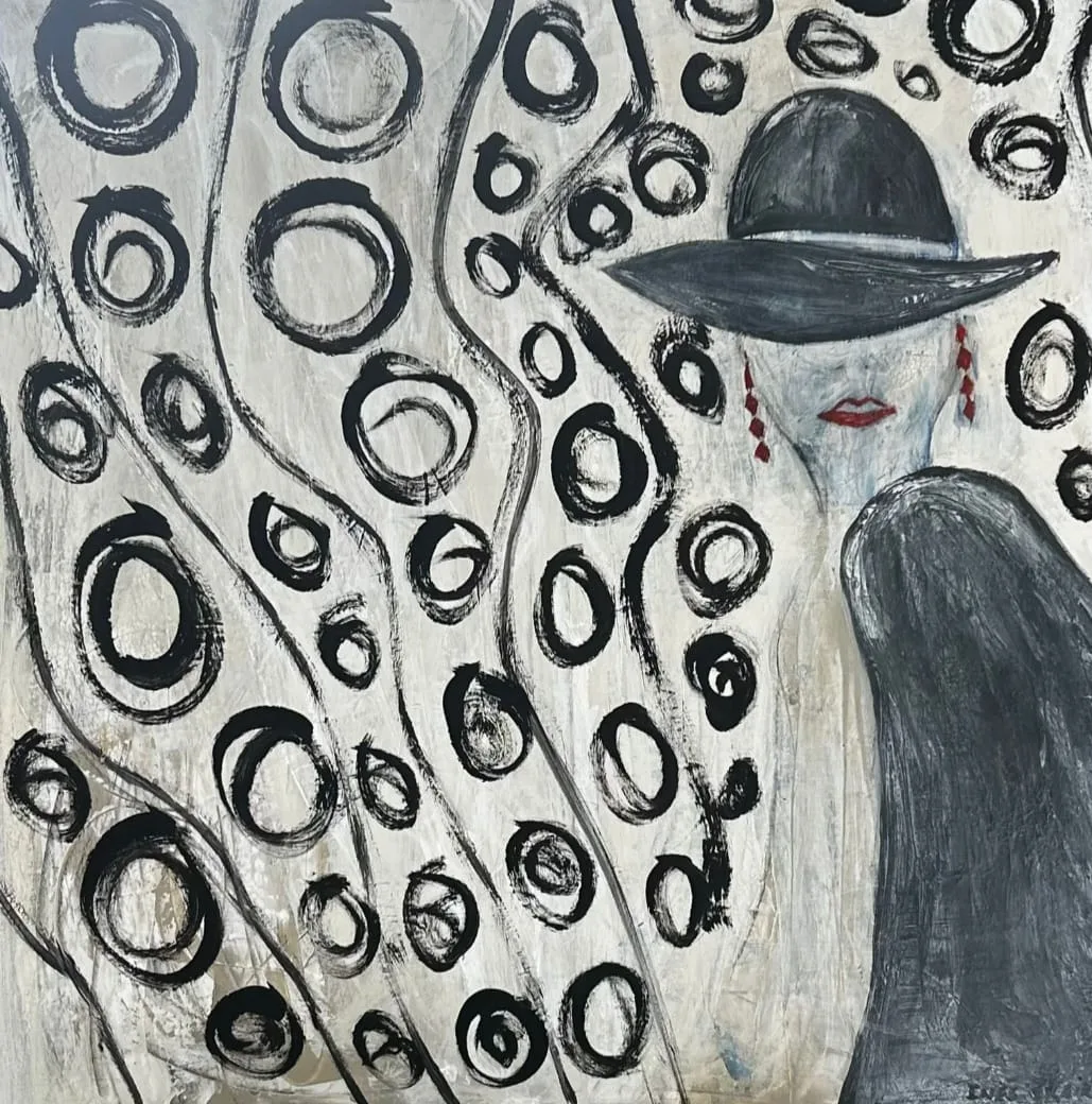 " La Dama de sombrero Negro"